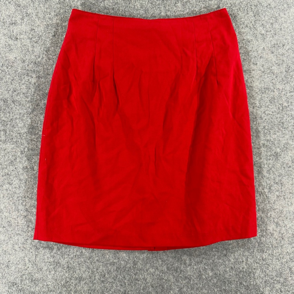 Vintage Stringbean Red Pencil Skirt Womens 13/14 Made in USA High Waist